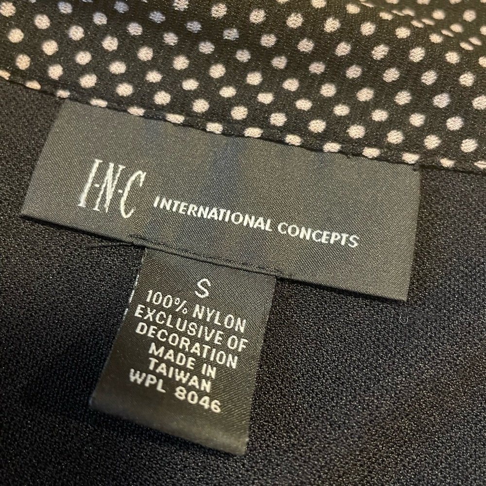 INC International Concepts V-Neck Tie Front Blouse Size Small - Picture 5 of 10